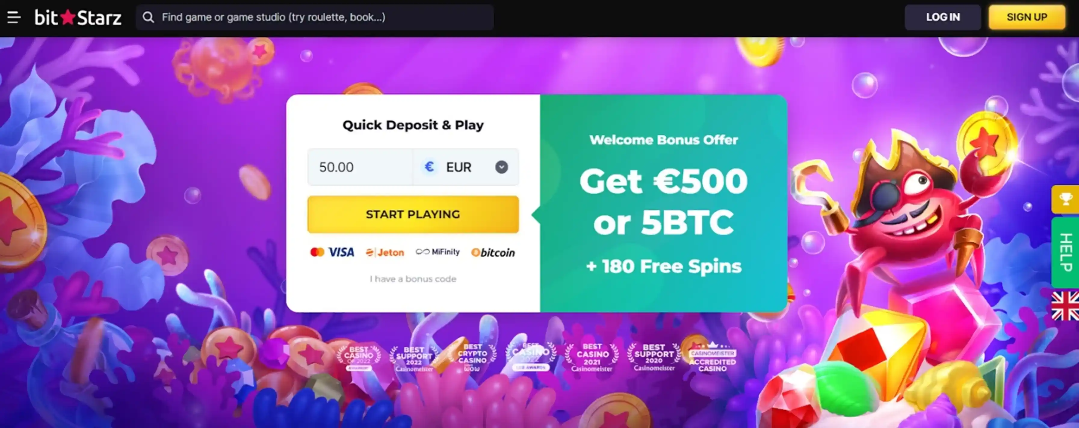 Bitstarz crypto casino Bitstarz